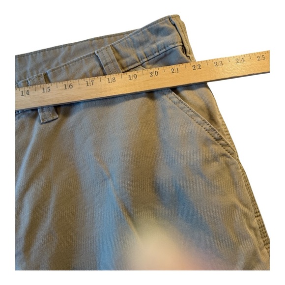 Carhartt Mens Size 44x30 Khaki Rugged Flex Relaxed Fit Canvas Work Pant BN2291-M - Picture 7 of 10